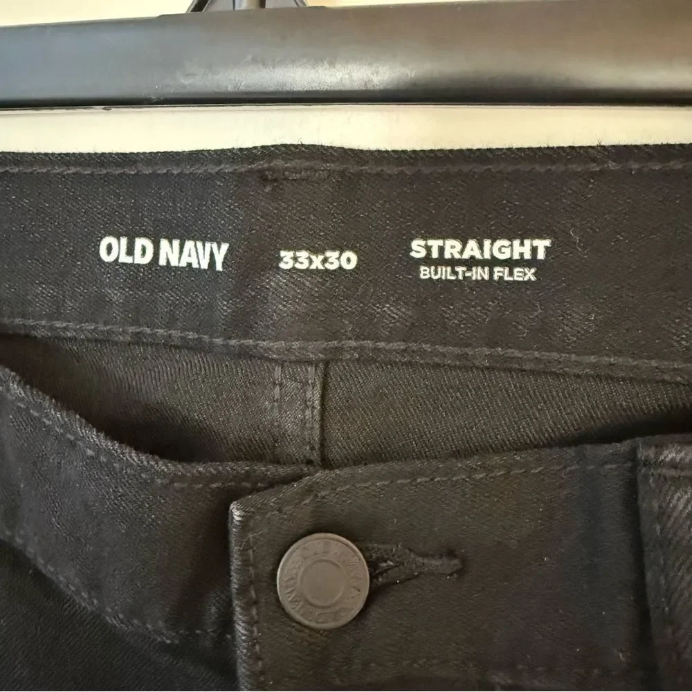 Old Navy Men’s Built in Flex Stretch Black Jeans 30X30‎ NWOT